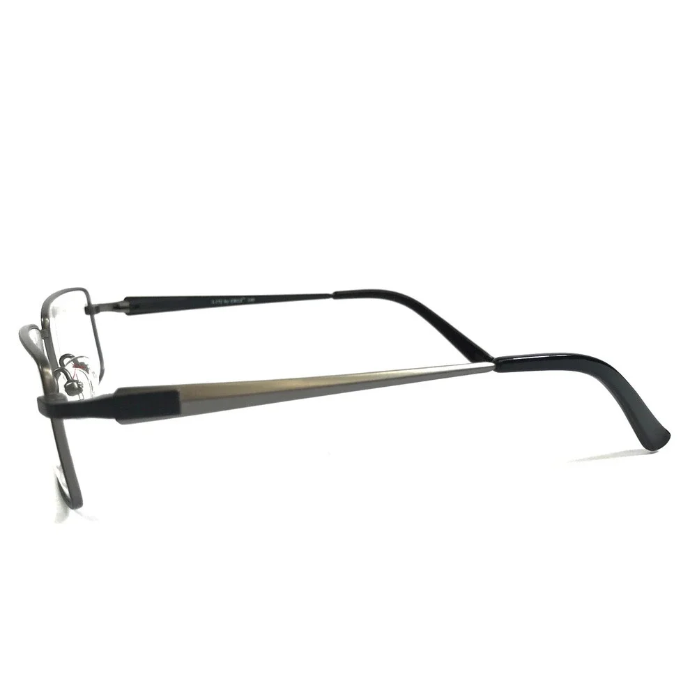 Cruz Eyeglasses Frame I-172 Black Gun Gunmetal Rectangle Titanium 54-18-140